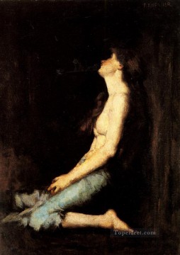 Desnudo Painting - Soledad desnuda Jean Jacques Henner
